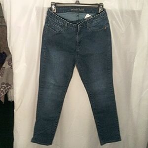 Michael Kors Blue Ankle Cropped Jeans